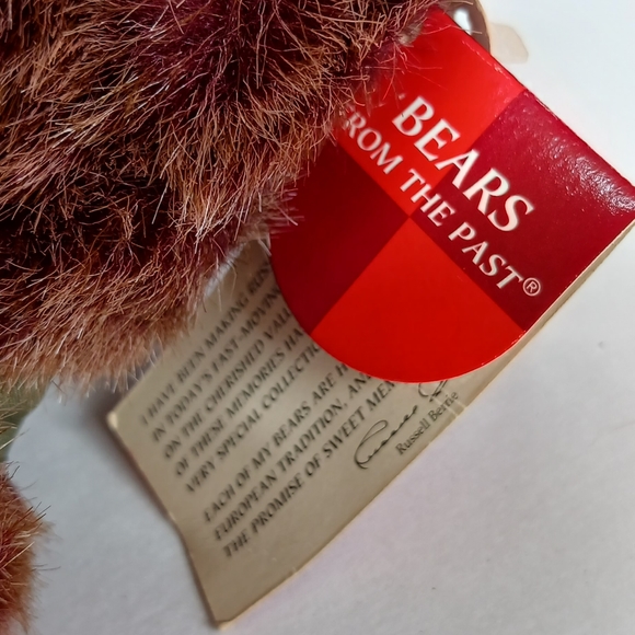 TINKER bear Russ Berrie & Co. 8" BEARS FROM THE PAST - Picture 4 of 7